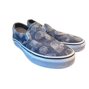 Vans Women’s Size 5 Classic Slip-On Wireframe Skulls